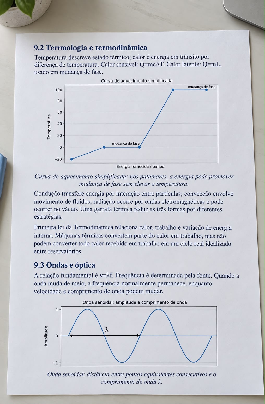 Amostra de página de Física da Apostila ENEM